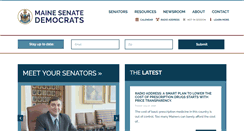 Desktop Screenshot of mainesenate.org