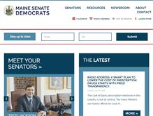 Tablet Screenshot of mainesenate.org